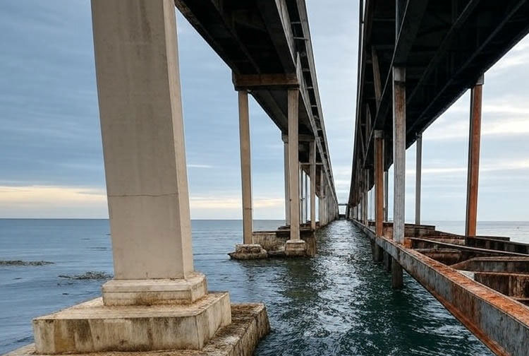 Comparison of FRP and Steel I-Beams in a coastal bridge
