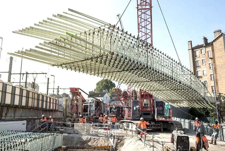 FRP bars reinforcing a bridge structure