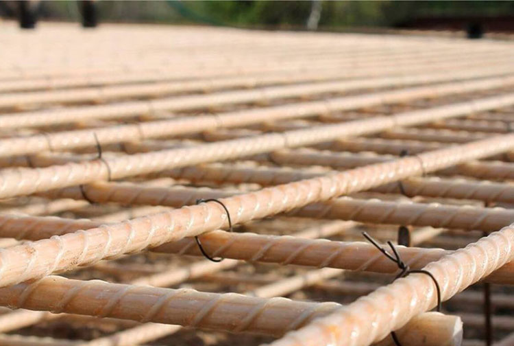 FRP bars in a coastal bridge deck resisting corrosion