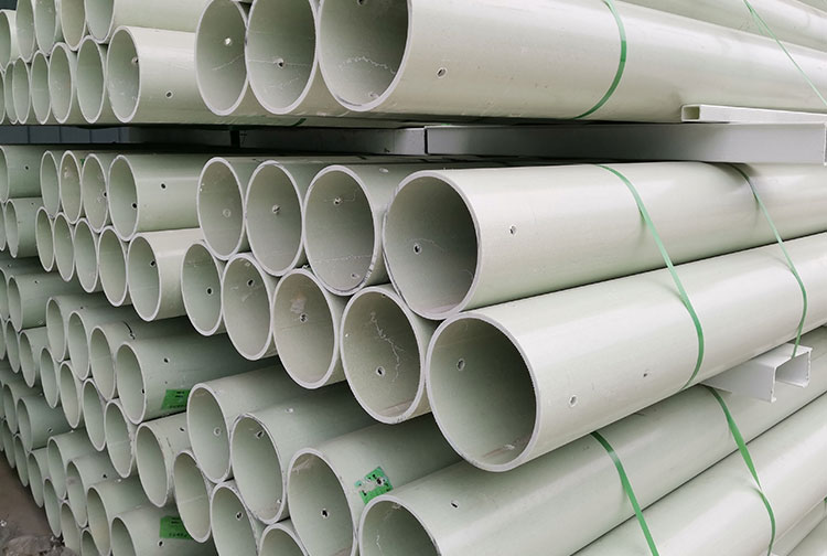 Close-up of FRP plastic fibers