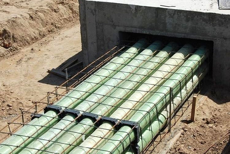 GRP pipe in a water supply system