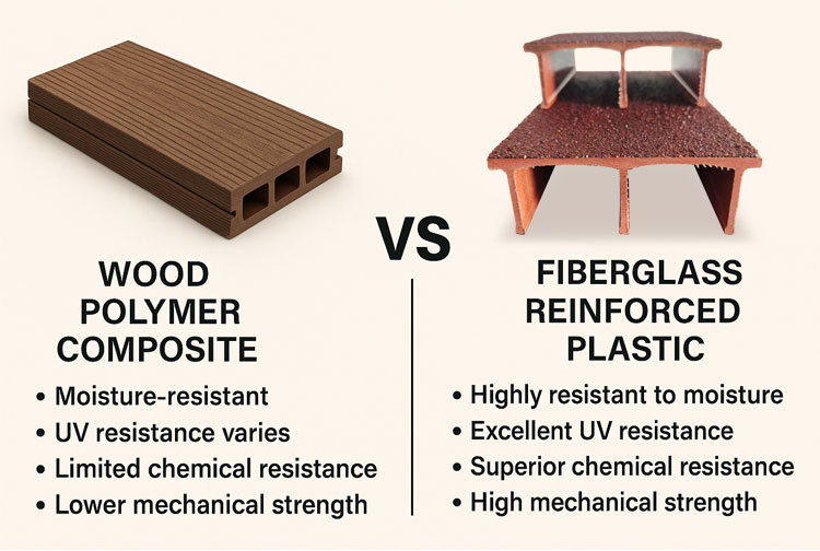 WPC vs FRP: Structural and Chemical Performance Comparison