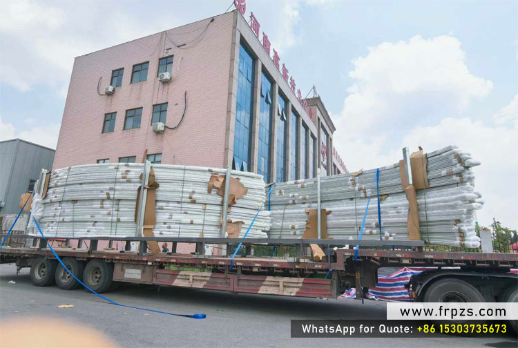 Guangdong Haikuo Ships Custom Curved FRP Pultruded Profiles