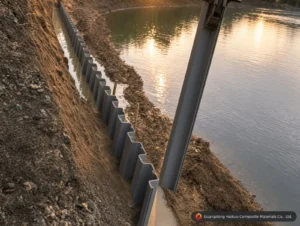 FRP Sheet Piling Installation Solution