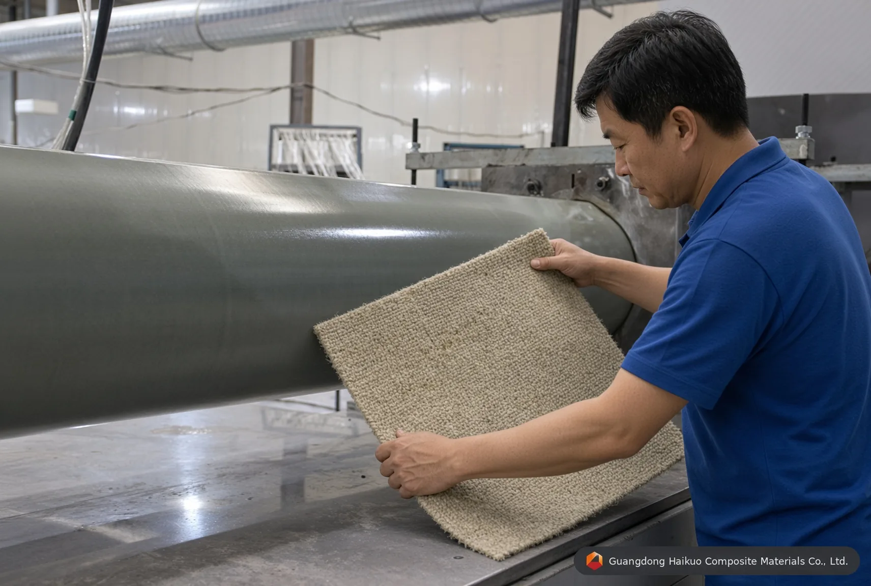 使用纤维毡的拉挤成型工艺
